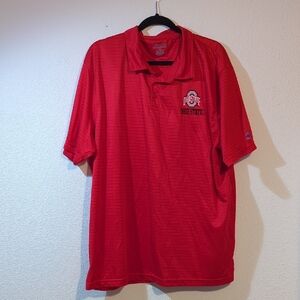 Champion Authentic Athleticwear Ohio State University Buckeyes Short Sleeve Polo